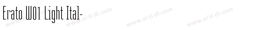 Erato W01 Light Ital字体转换